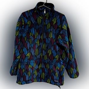 Vintage Patagonia Leaf print Synchilla Zip Fleece